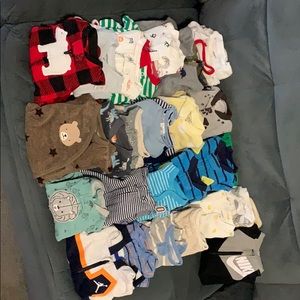 Group of 28 Newborn Boy sleepers